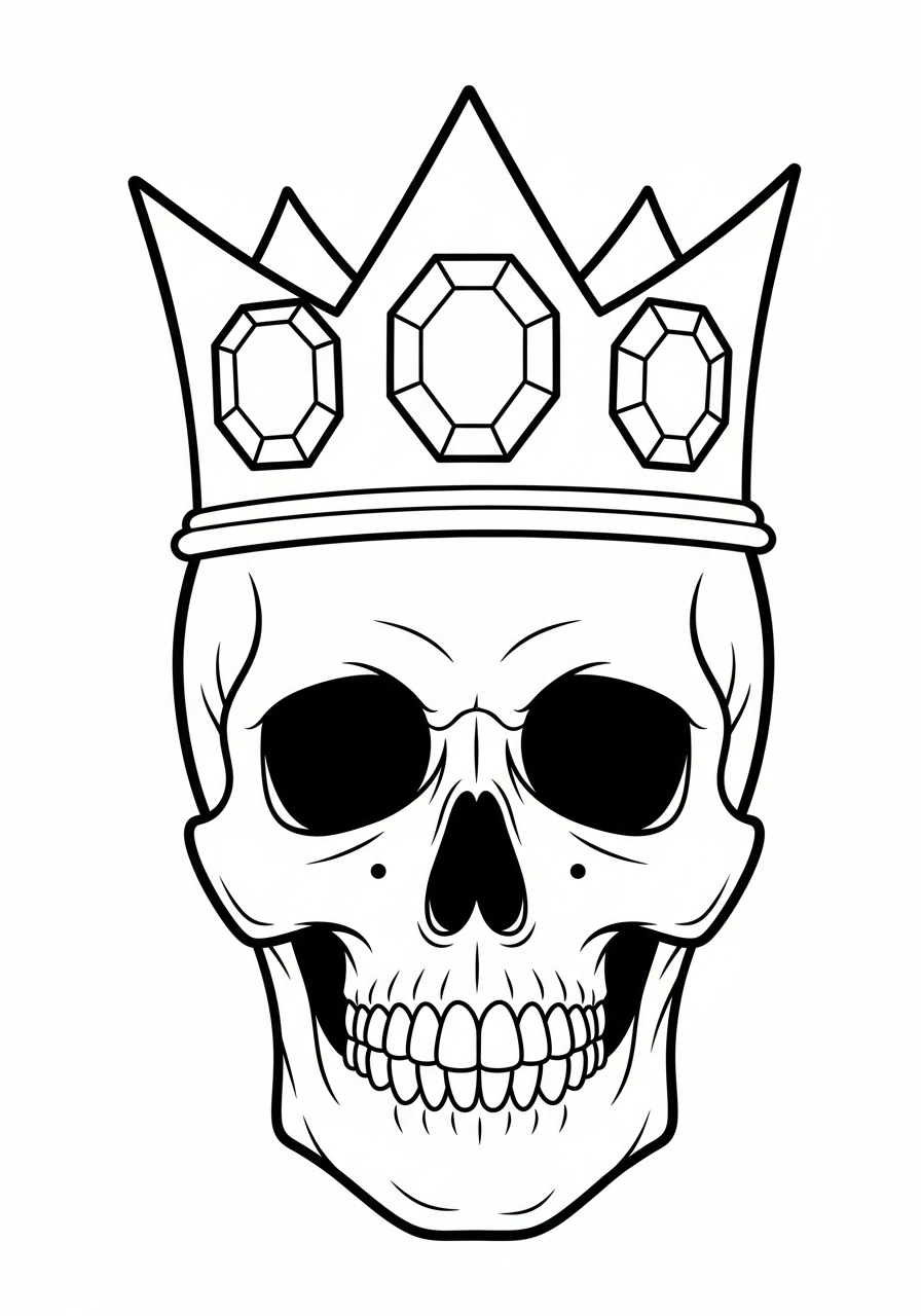 Skull Coloring Pages 8 coloring Skull pages