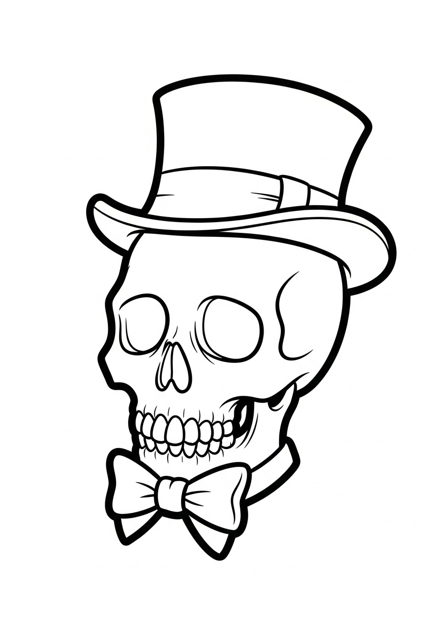 Skull Coloring Pages 10 cute Skull coloring pages