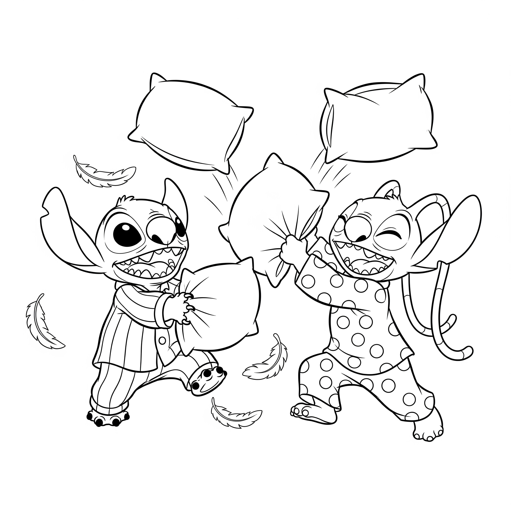 Stitch & Angel Coloring Pages 13 Stitch & Angel free coloring pages