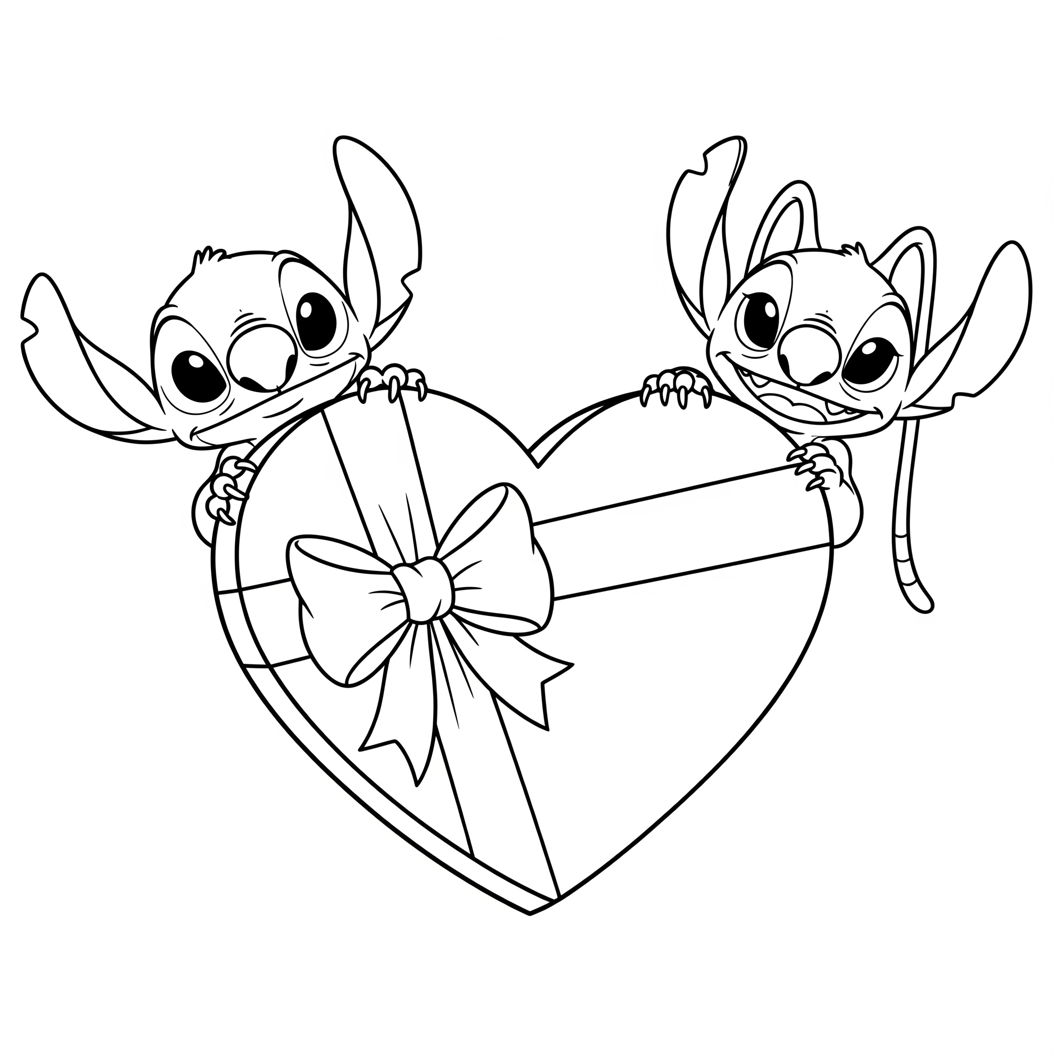 Stitch & Angel Coloring Pages 20 Stitch & Angel coloring pages free 1