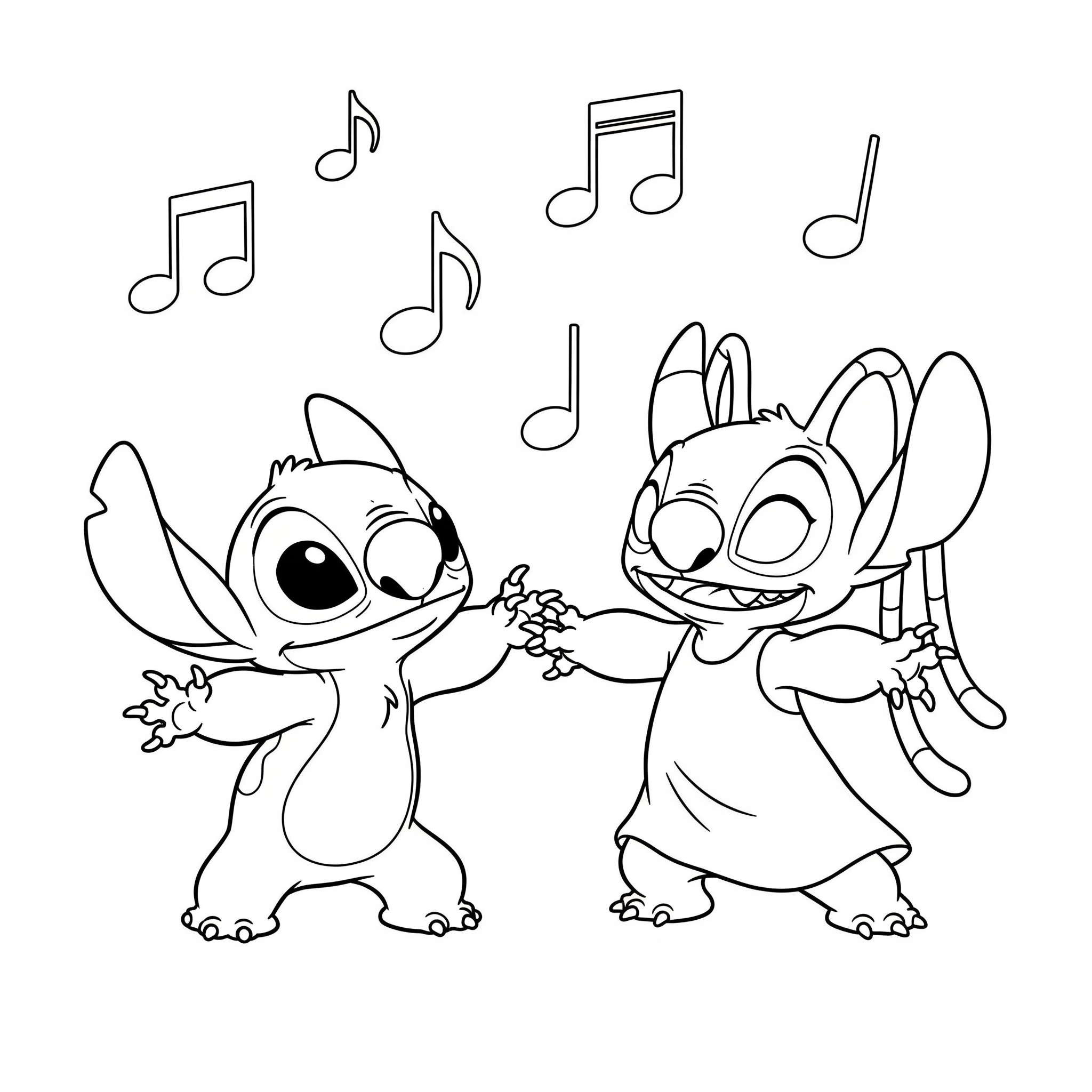 Stitch & Angel Coloring Pages 6 free Stitch & Angel coloring pages