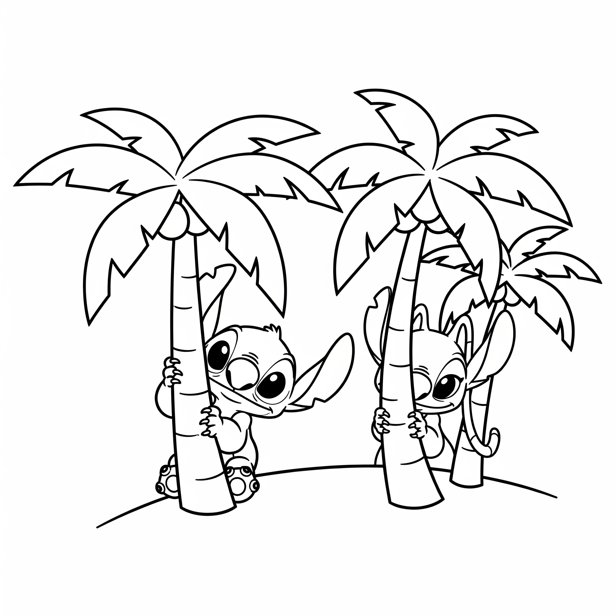 Stitch & Angel Coloring Pages 9 Stitch & Angel coloring pages for adults