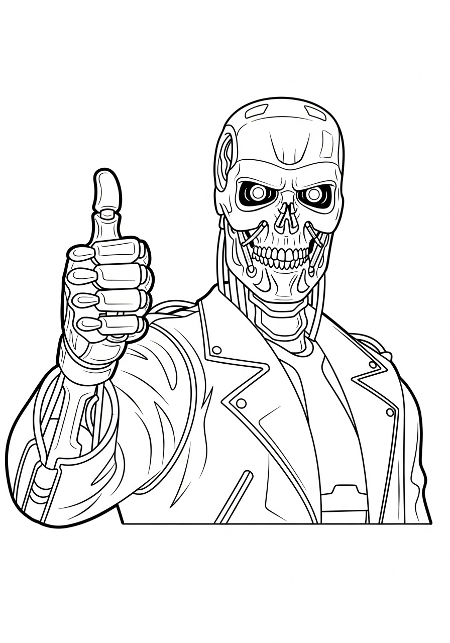 The Terminator Coloring Pages 12 cute coloring pages The Terminator