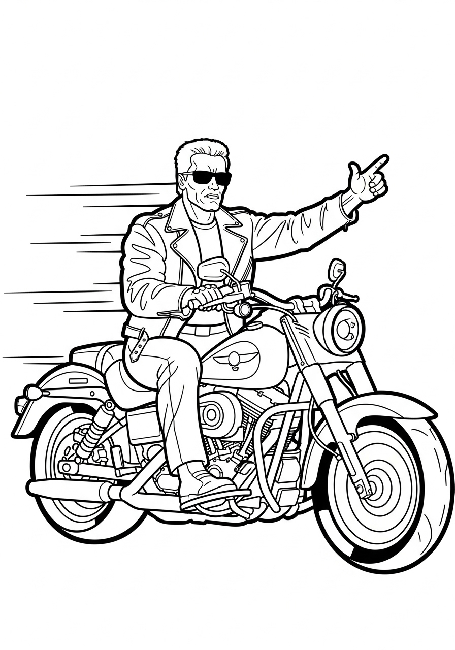 The Terminator Coloring Pages 13 free The Terminator coloring pages pdf 1
