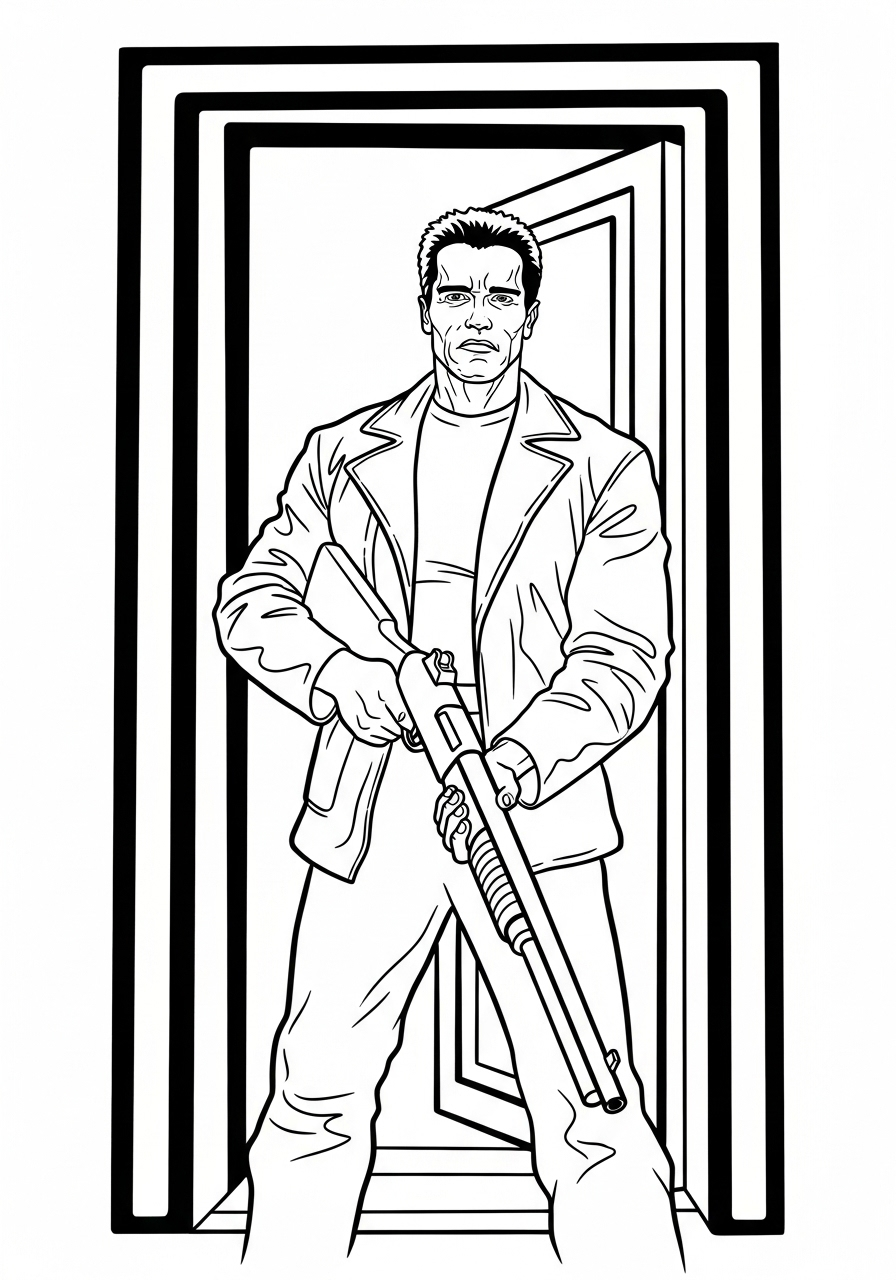 The Terminator Coloring Pages 15 coloring pages for kids The Terminator