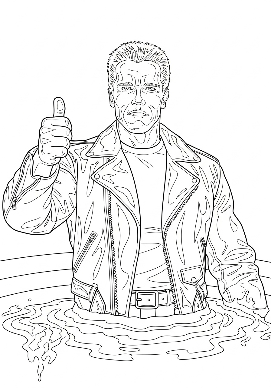The Terminator Coloring Pages 17 The Terminator coloring pages printable free