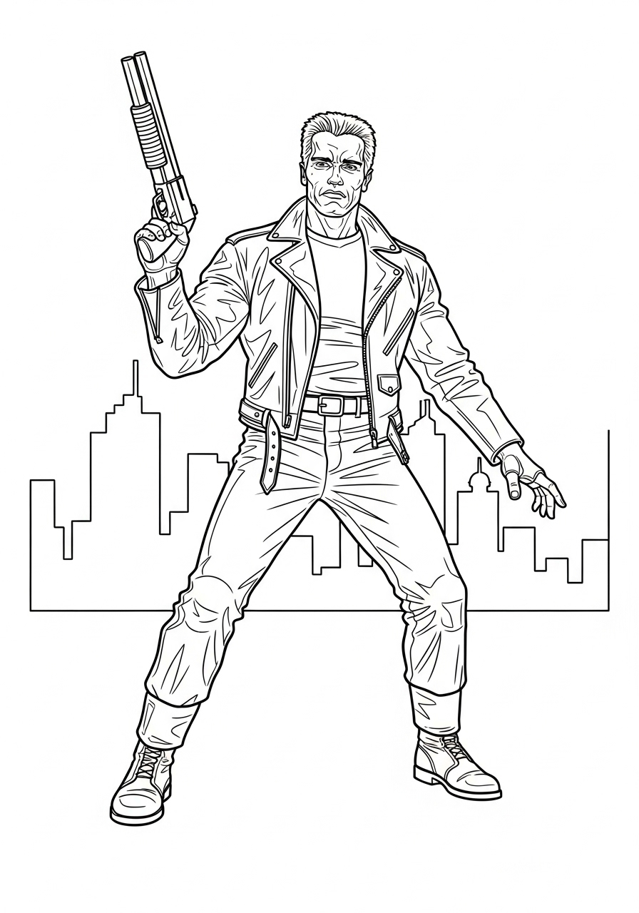 The Terminator Coloring Pages 18 kids The Terminator coloring pages 1