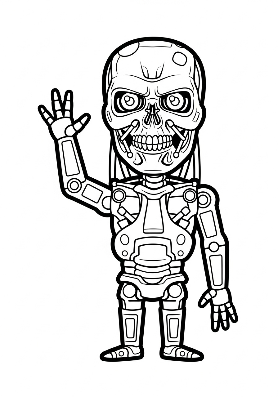 The Terminator Coloring Pages 5 The Terminator decorations coloring pages