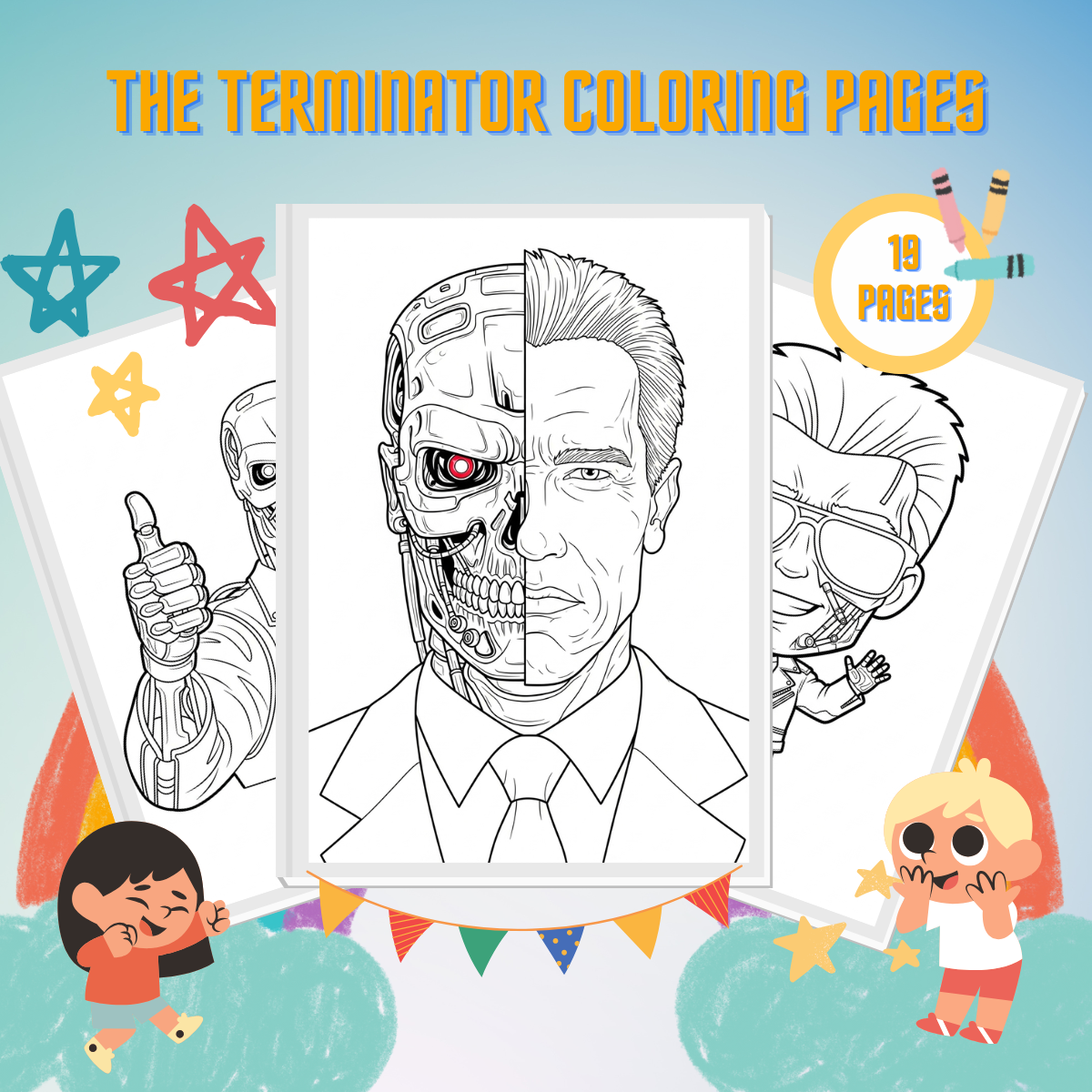 The Terminator Coloring Pages thumbnail