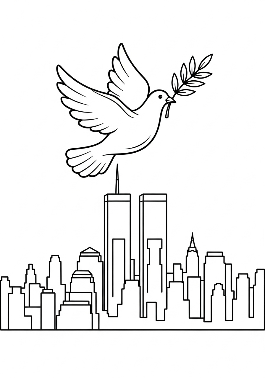 9/11 Coloring Pages 11 9:11 coloring pages free printable 2