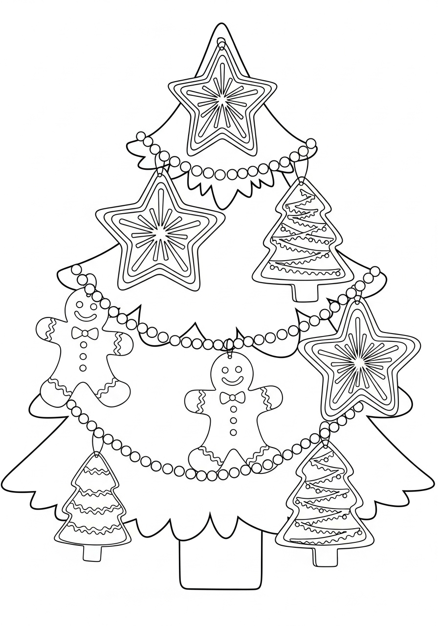 Christmas Tree Coloring Pages 16 hard Christmas Tree coloring pages 1