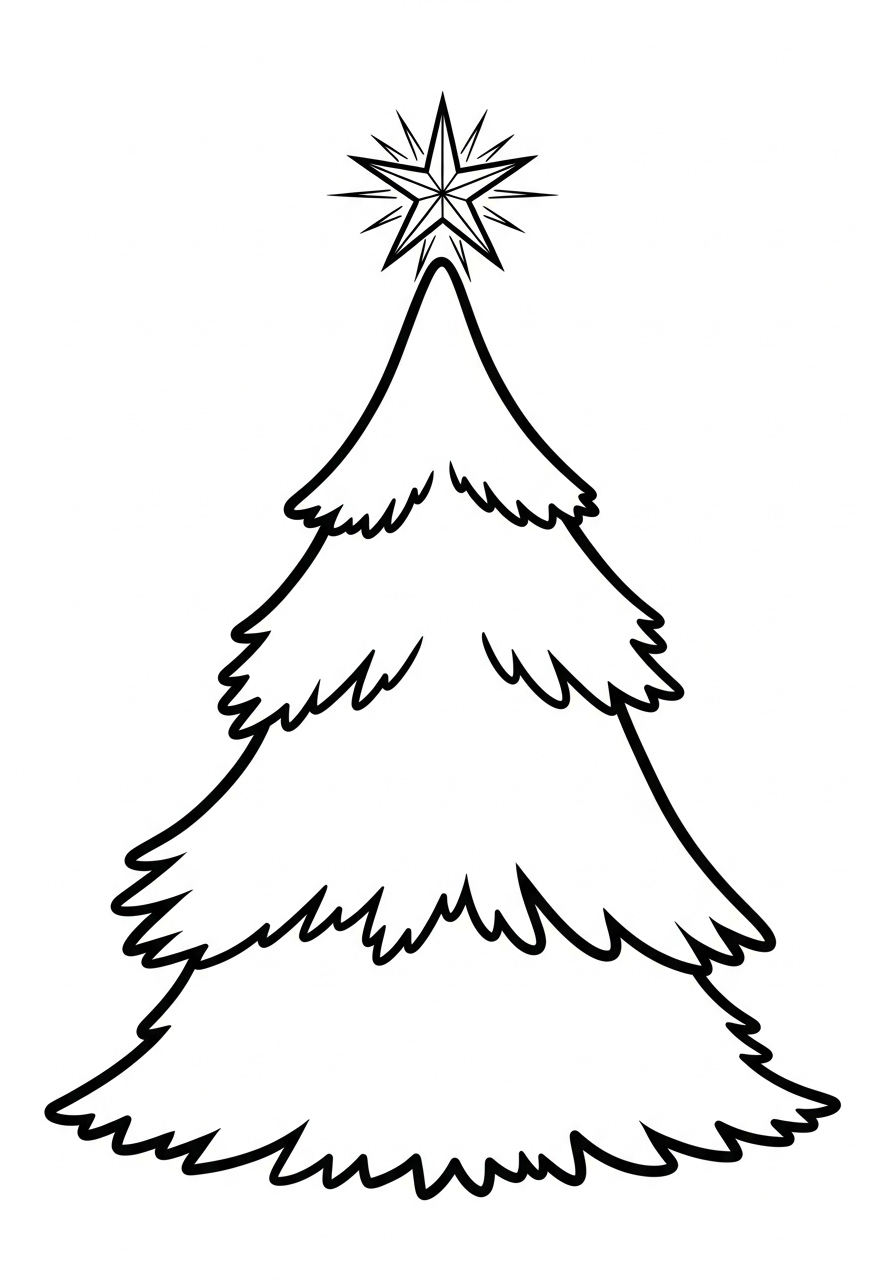 Christmas Tree Coloring Pages 3 fun Christmas Tree coloring pages
