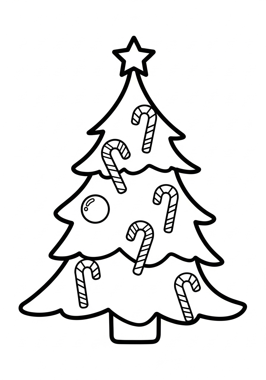 Christmas Tree Coloring Pages 5 free full size printable Christmas Tree coloring pages for adults pdf
