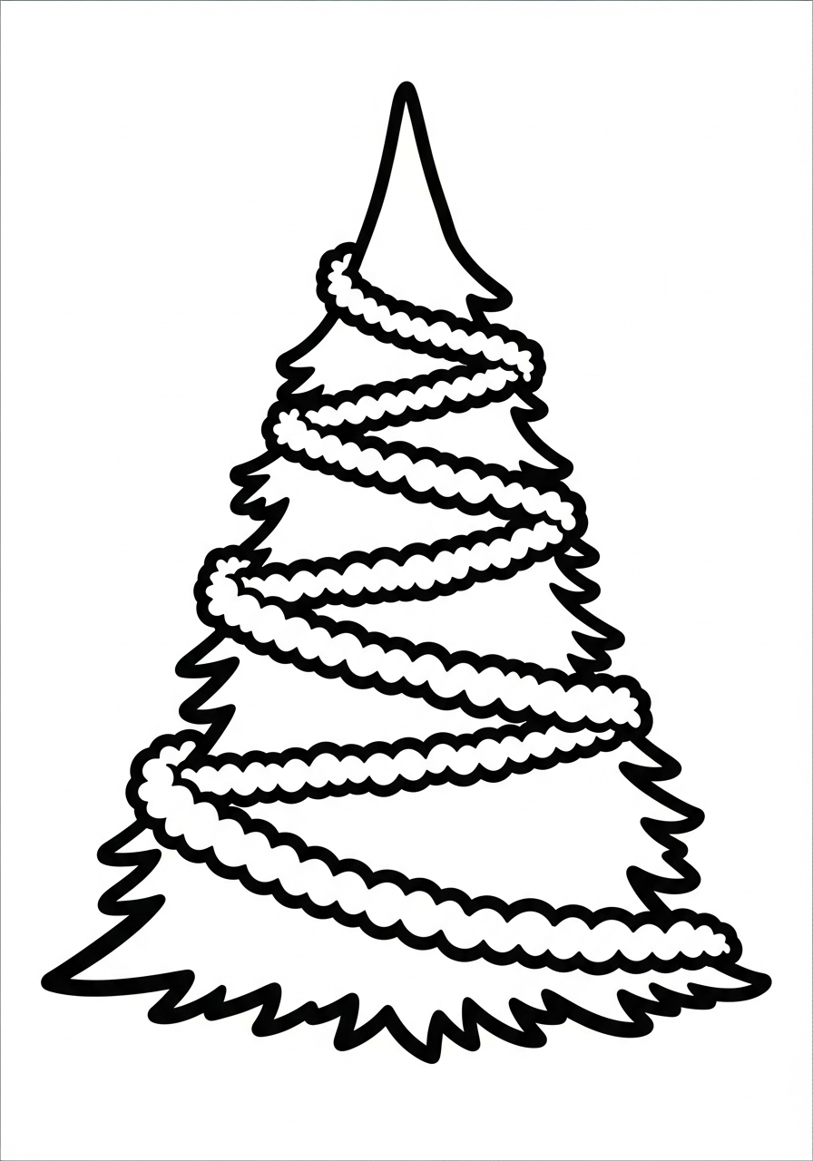 Christmas Tree Coloring Pages 8 adult Christmas Tree coloring pages