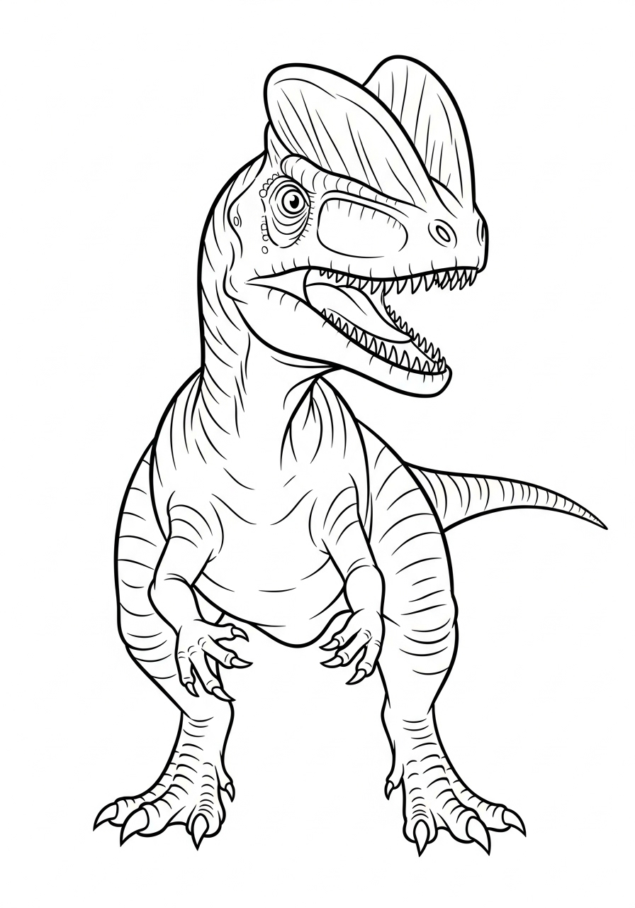 Dilophosaurus Coloring Pages 17 free coloring pages Dilophosaurus