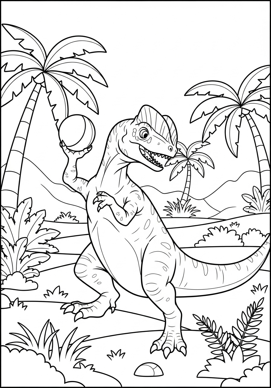 Dilophosaurus Coloring Pages 18 hard Dilophosaurus coloring pages