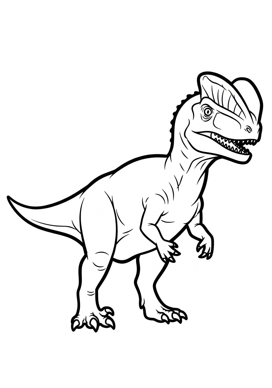 Dilophosaurus Coloring Pages 3 Dilophosaurus coloring pages