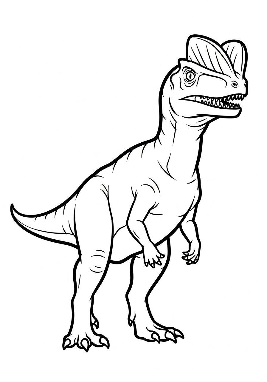 Dilophosaurus Coloring Pages 4 free Dilophosaurus coloring pages for kids
