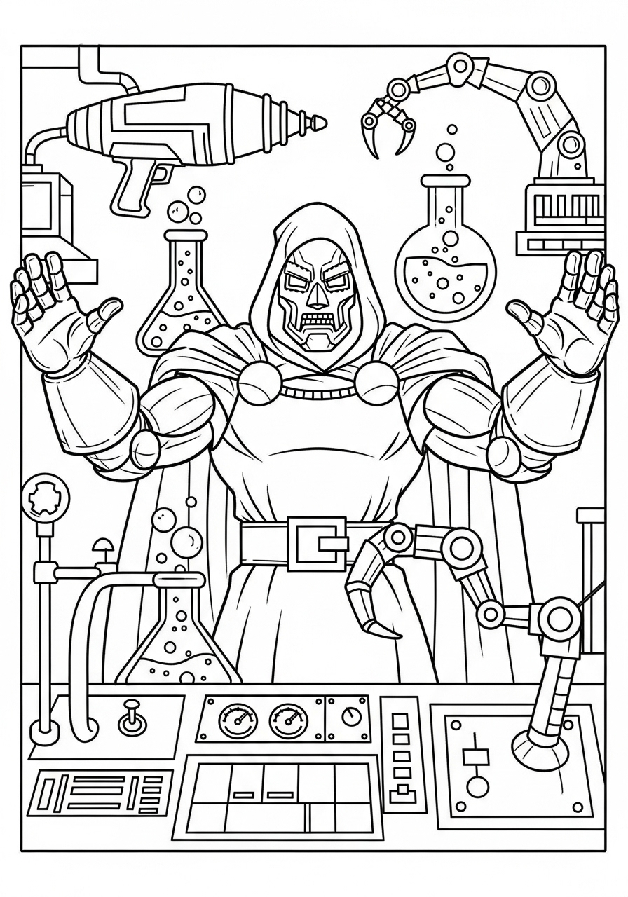 Doctor Doom Coloring Pages 14 Doctor Doom ornaments coloring pages