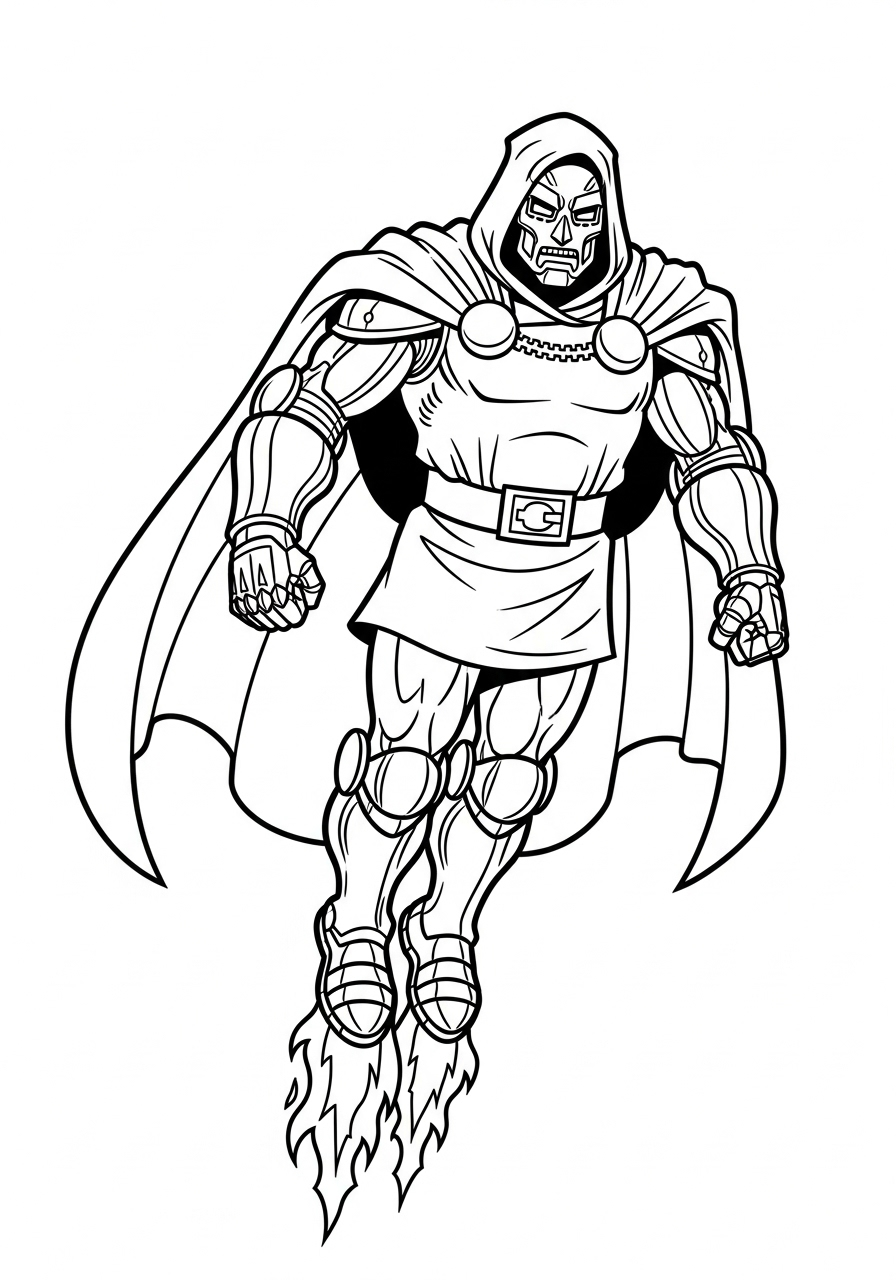Doctor Doom Coloring Pages 15 Doctor Doom printable coloring pages