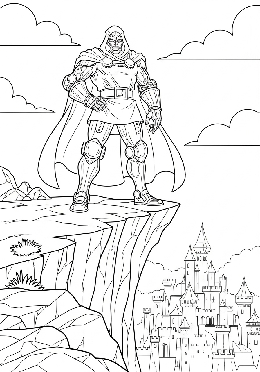 Doctor Doom Coloring Pages 17 Doctor Doom coloring pages easy