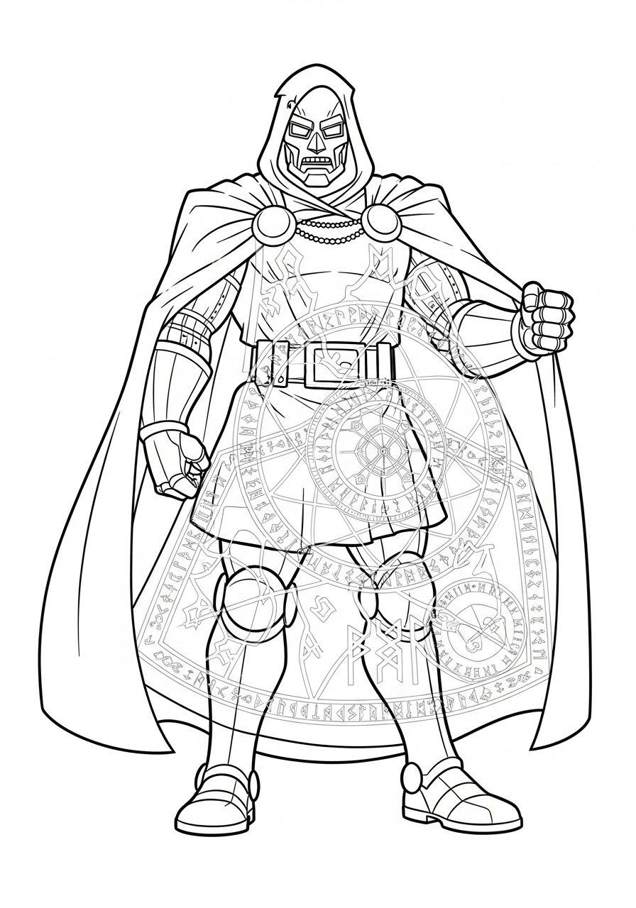 Doctor Doom Coloring Pages 19 adult coloring pages Doctor Doom