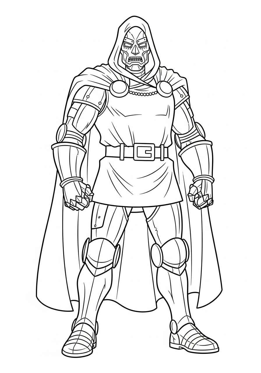 Doctor Doom Coloring Pages 3 Doctor Doom coloring pages printable