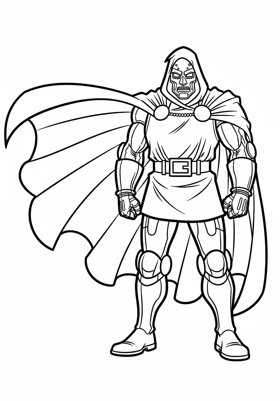 Doctor Doom Coloring Pages 4 kawaii cute Doctor Doom coloring pages