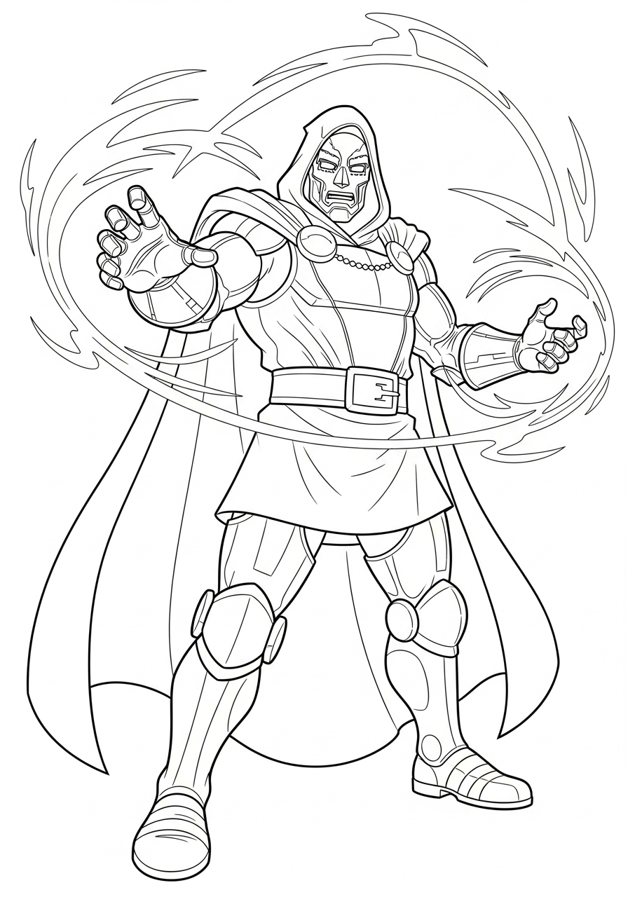 Doctor Doom Coloring Pages 5 Doctor Doom adult coloring pages
