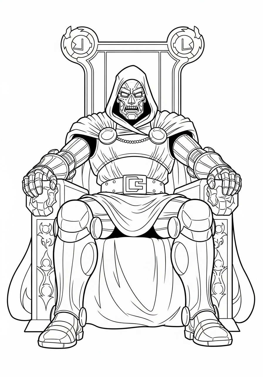 Doctor Doom Coloring Pages 8 Doctor Doom coloring pages printable free