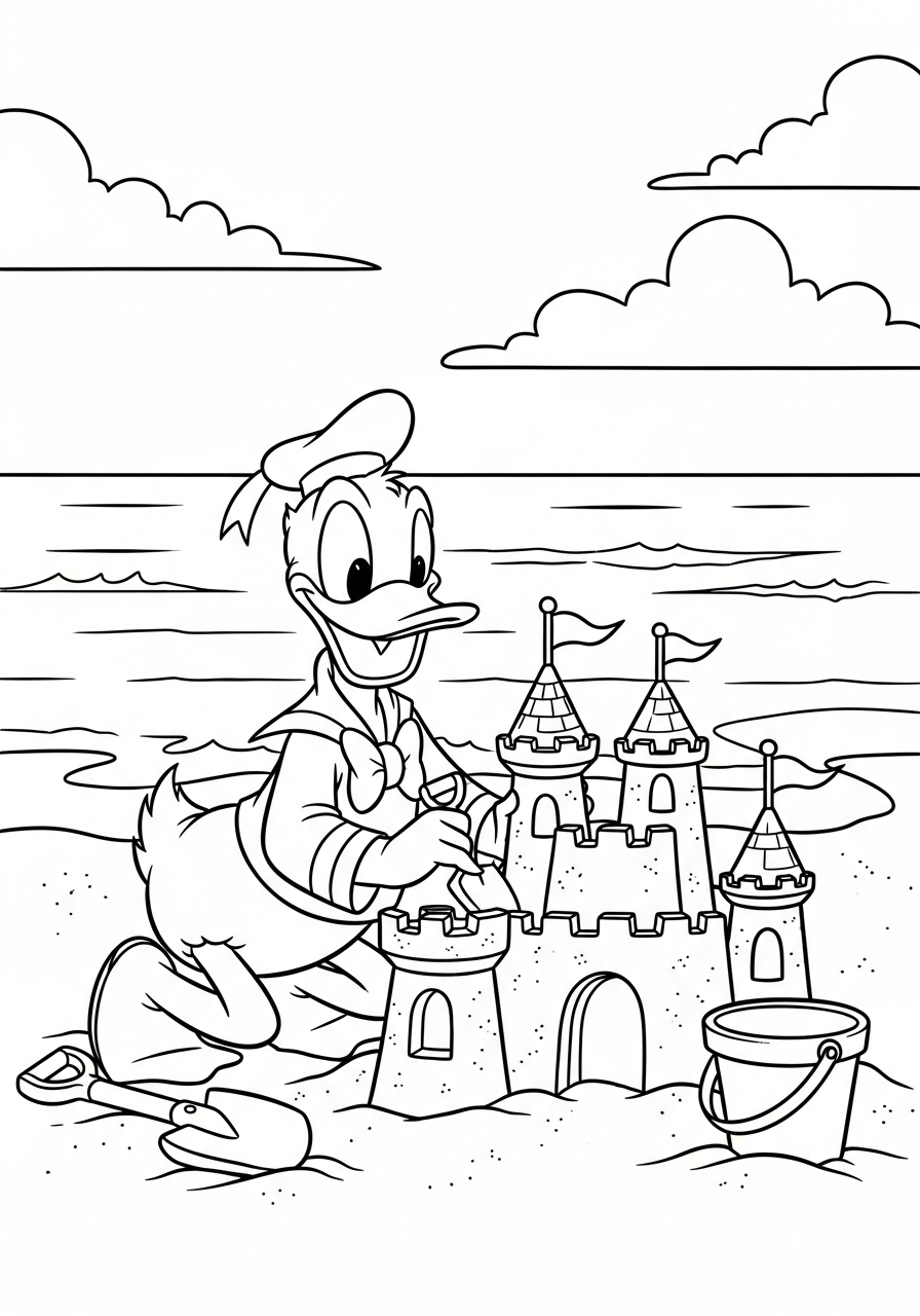 Donald Duck Coloring Pages 12 Donald Duck coloring pages for adults pdf 1