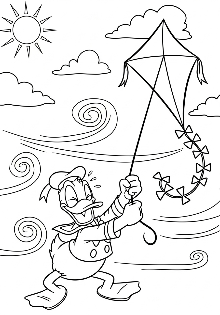 Donald Duck Coloring Pages 14 coloring pages for Donald Duck
