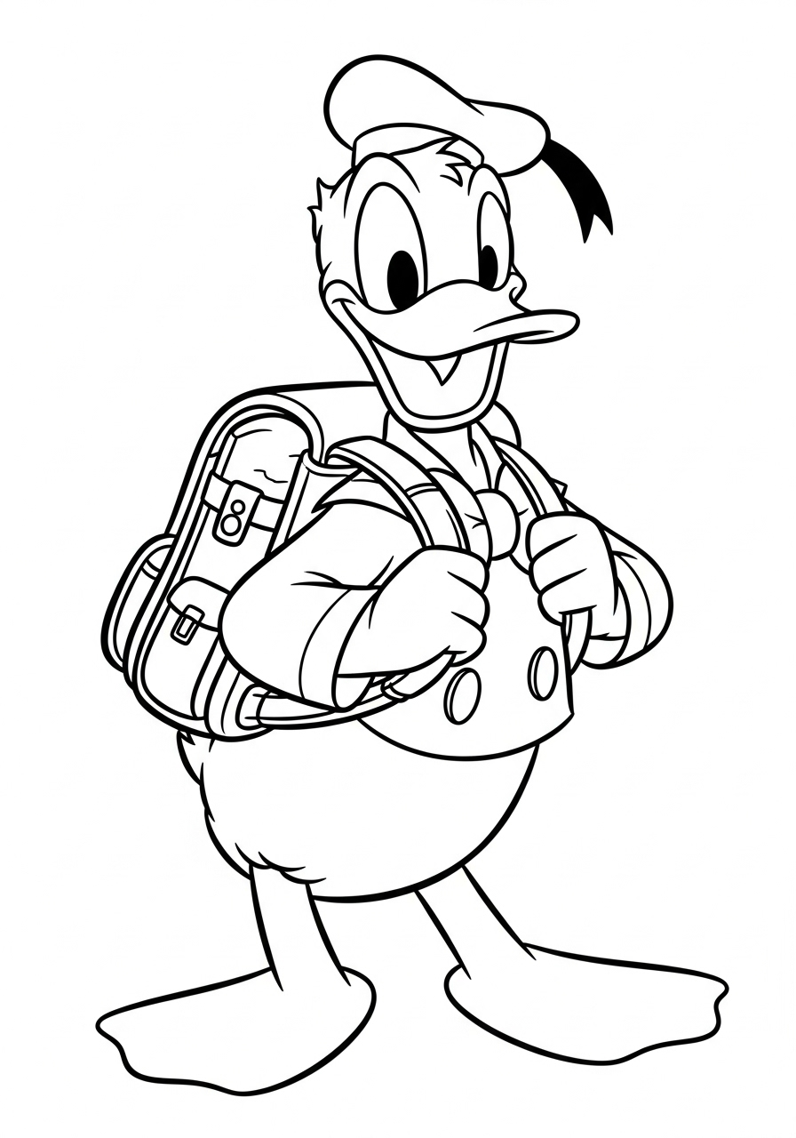 Donald Duck Coloring Pages 18 coloring pages for Donald Duck 1
