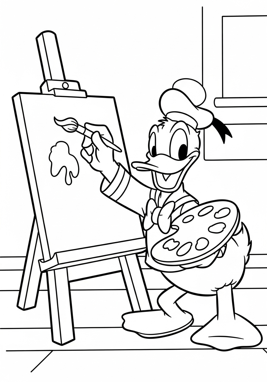 Donald Duck Coloring Pages 5 free Donald Duck coloring pages printable