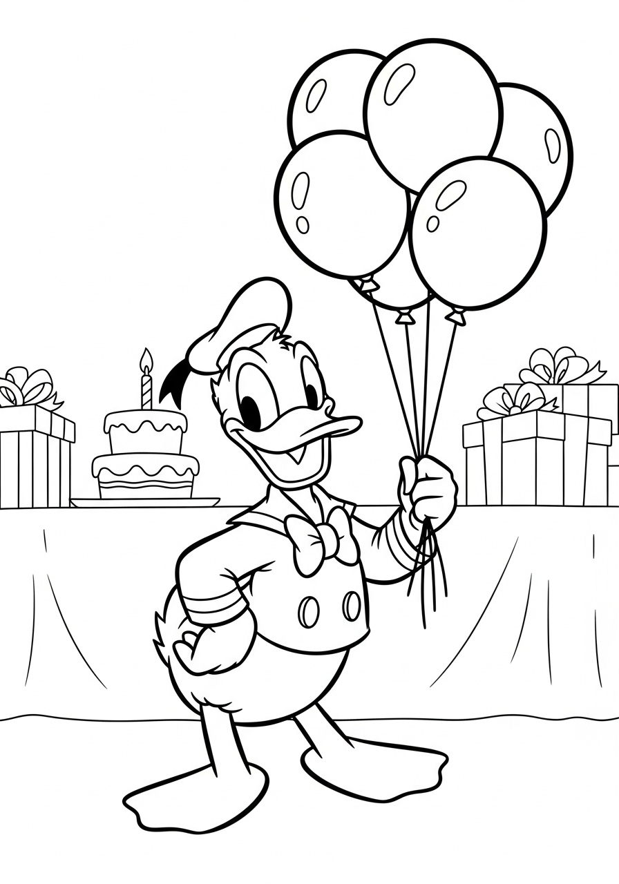 Donald Duck Coloring Pages 7 Donald Duck coloring pages printable