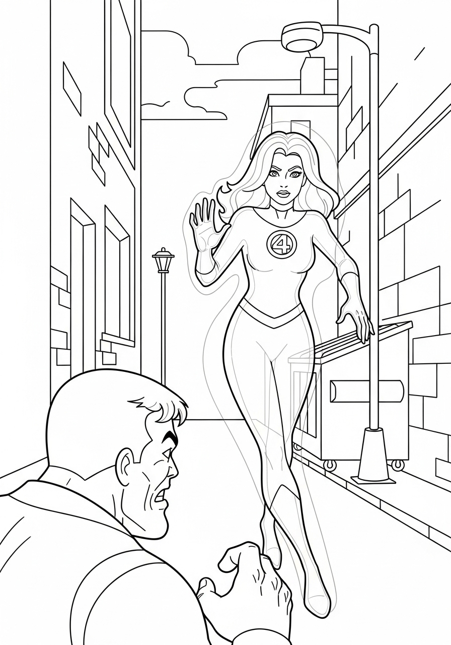 Fantastic Four Coloring Pages 12 Fantastic Four coloring pages for adults pdf 1