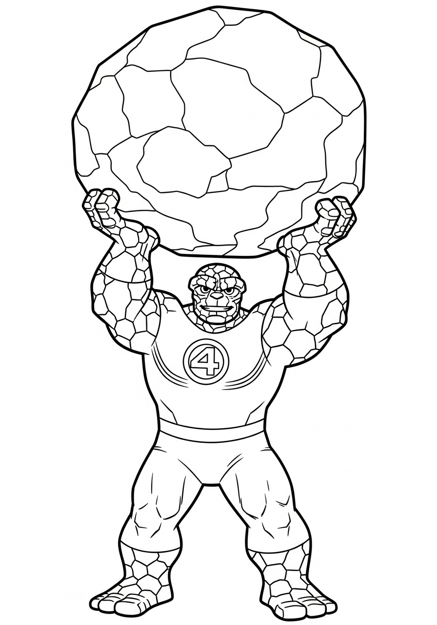 Fantastic Four Coloring Pages 6 Fantastic Four coloring pages for adults pdf