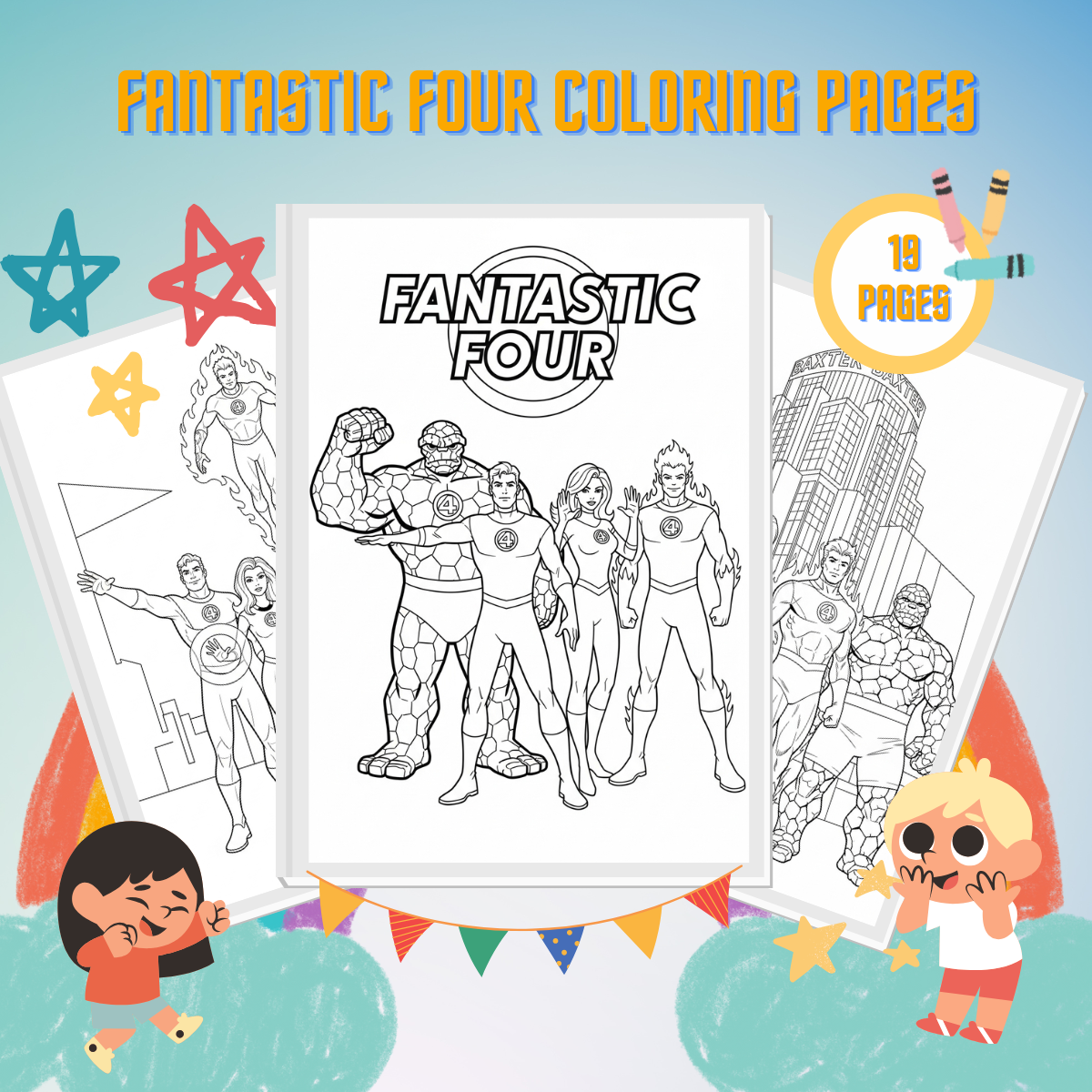 Fantastic Four Coloring Pages