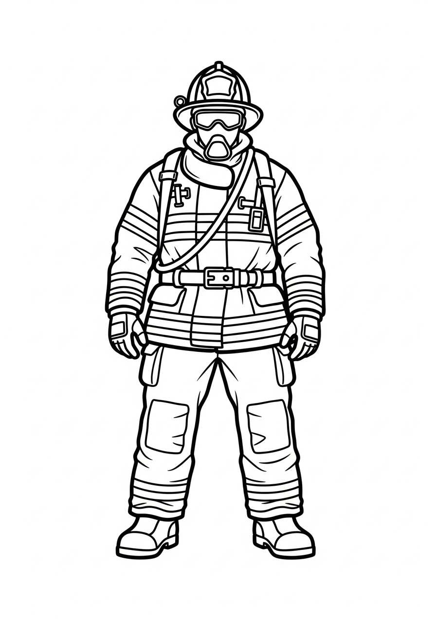 Firefighter Coloring Pages 2 free coloring Firefighter pages
