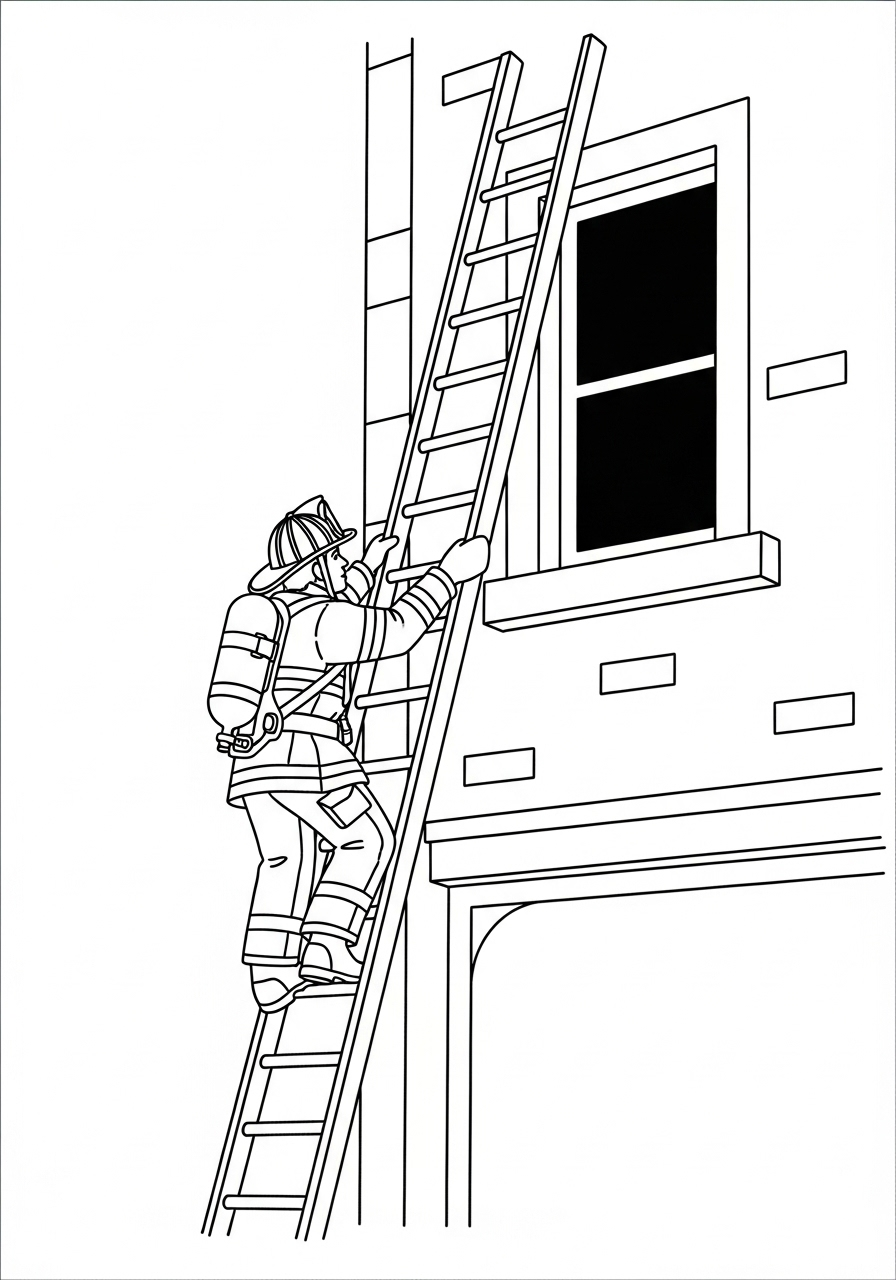 Firefighter Coloring Pages 5 free printable Firefighter coloring pages for adults