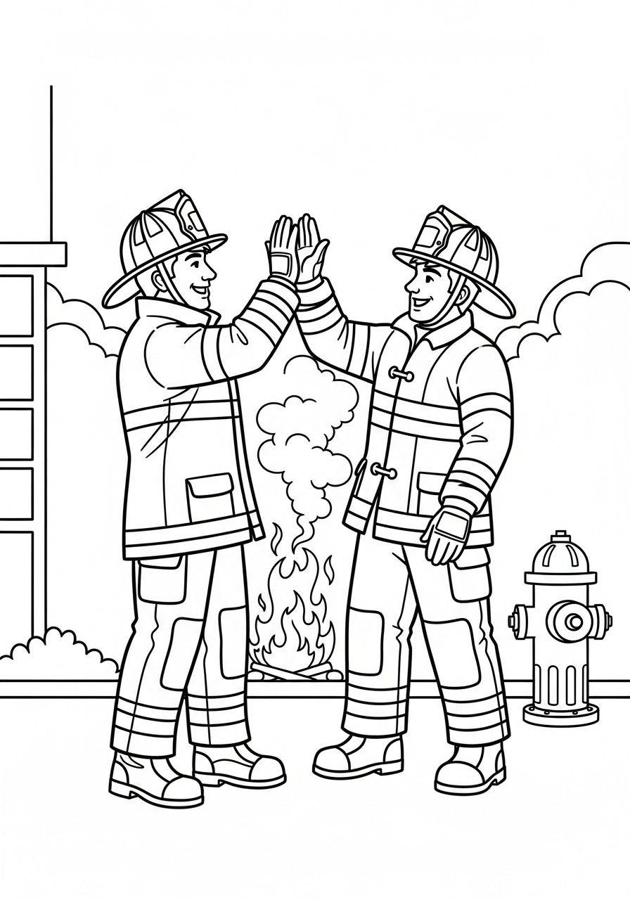 Firefighter Coloring Pages 6 free Firefighter coloring pages