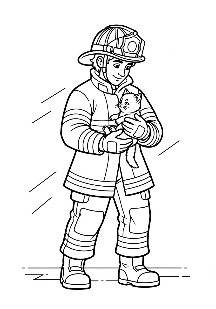 Firefighter Coloring Pages 8 Firefighter coloring pages for adults pdf
