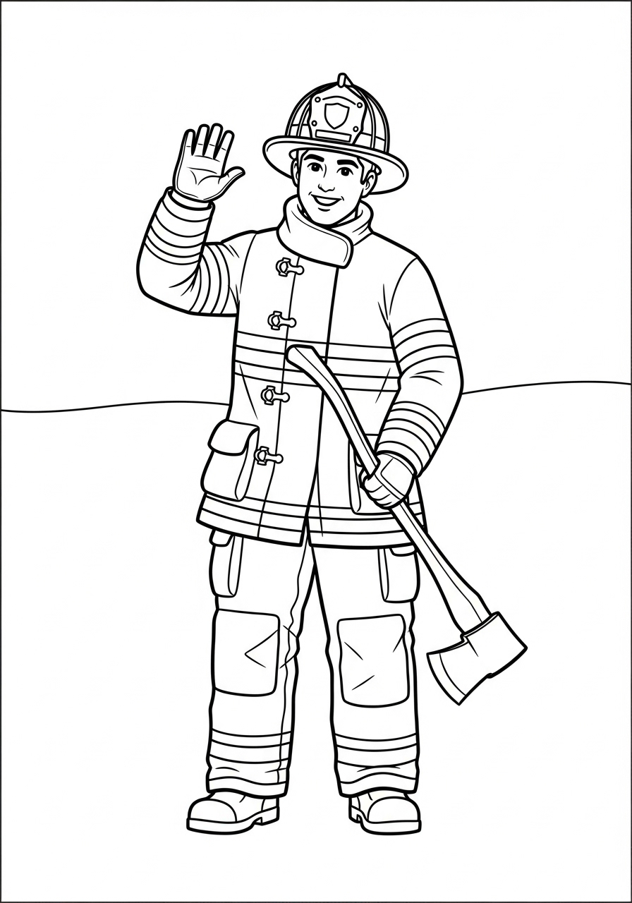 Firefighter Coloring Pages 10 Firefighter coloring pages for adults