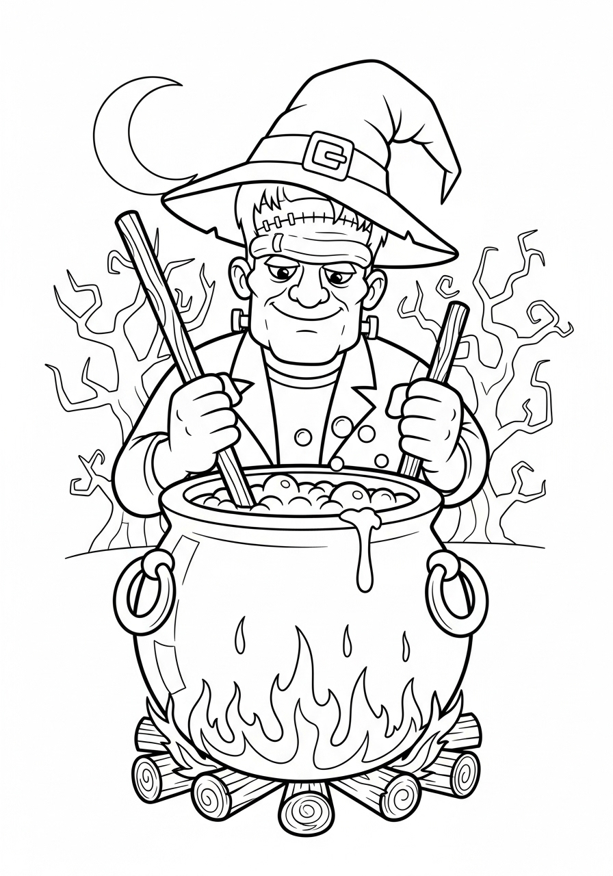 Frankenstein Coloring Pages 22 free Frankenstein coloring pages for kids
