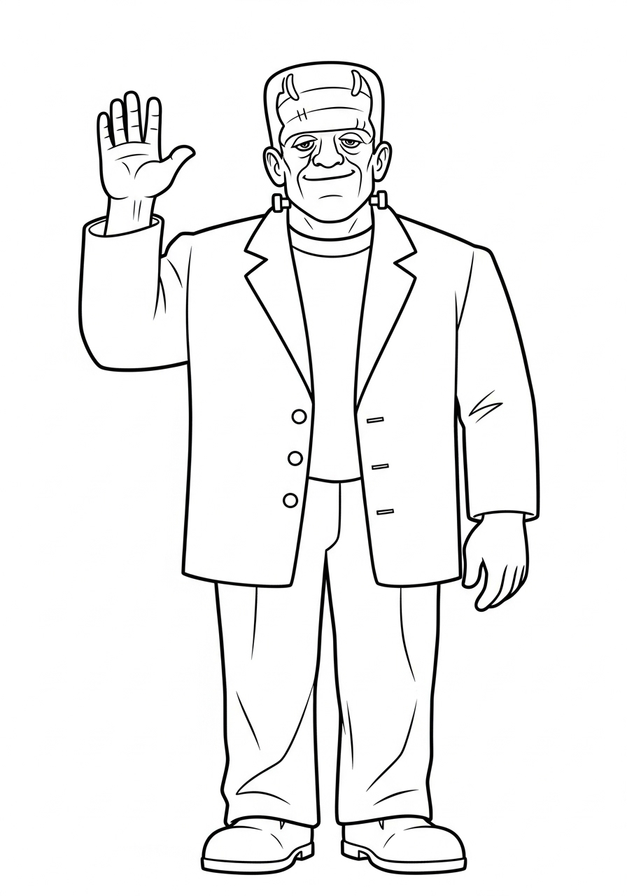 Frankenstein Coloring Pages 6 free printable coloring pages Frankenstein