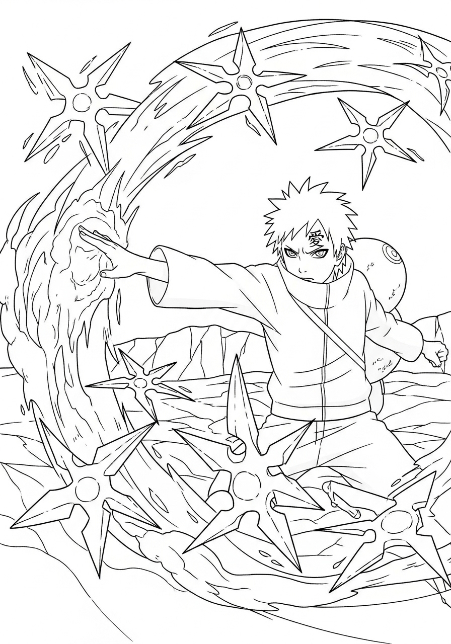 Gaara Coloring Pages 10 Gaara coloring pages for adults easy