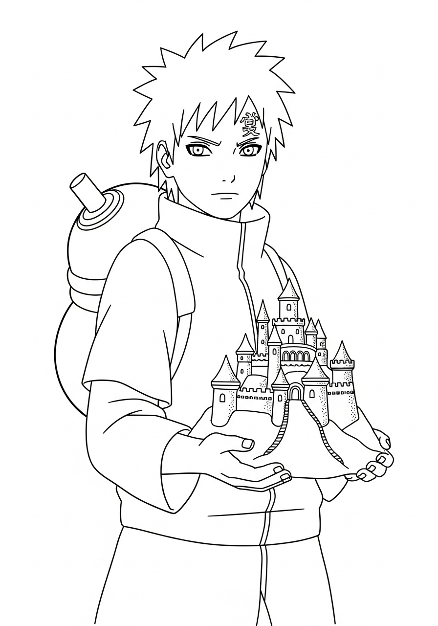 Gaara Coloring Pages 13 Gaara coloring pages free