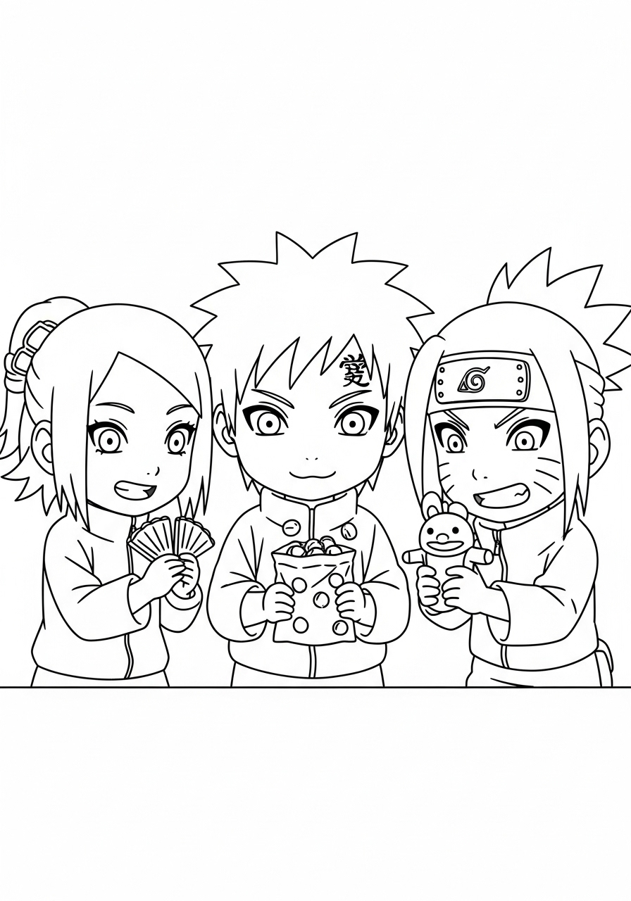 Gaara Coloring Pages 14 free Gaara coloring pages