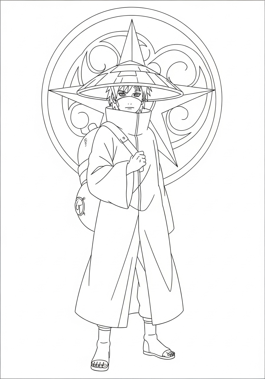 Gaara Coloring Pages 15 free Gaara printable coloring pages