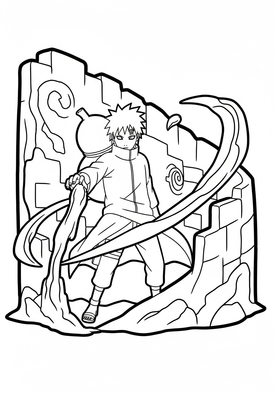 Gaara Coloring Pages 8 Gaara coloring pages